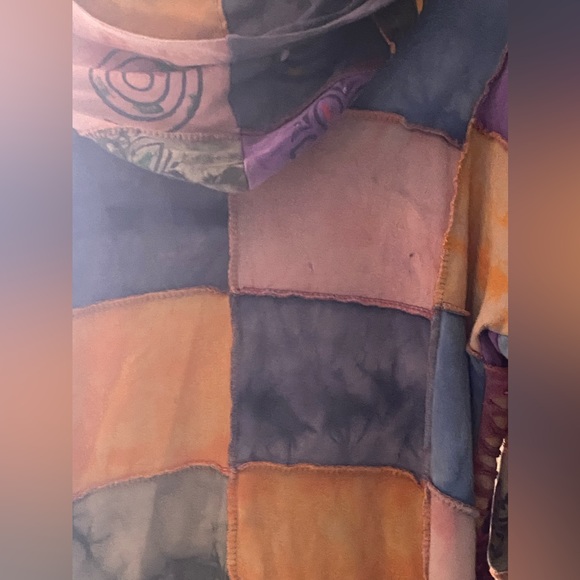 Rising International M hippy new age bohemian jacket vintage patch boho Nepal - Picture 4 of 7